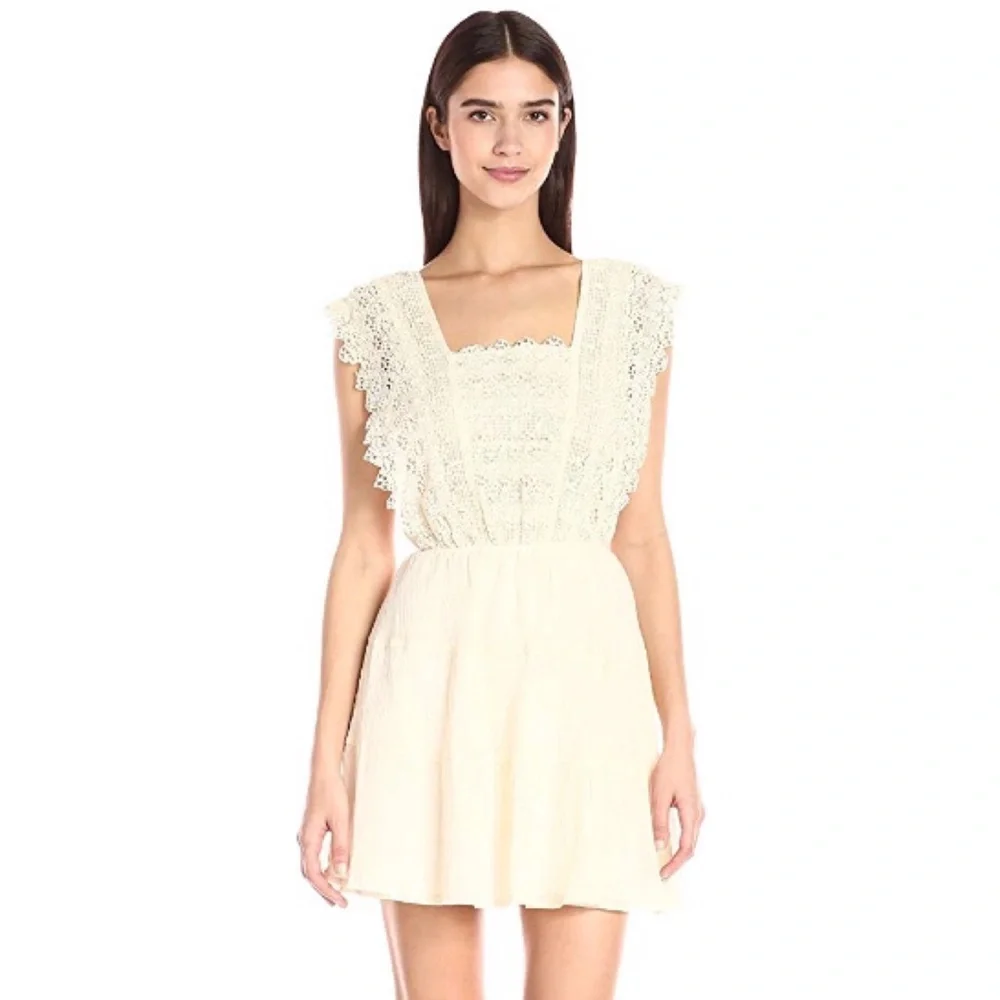 Sleeveless Flora Lace Bodice Fit and Flare Dress - Picture 1 of 6